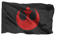 Флаг Звездные воины "Повстанцы" 100х150 см