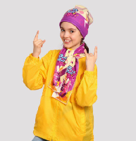 Шарф флисовый однослойный детский 10х100 см, с полной запечаткой Шарф флисовый однослойный детский 10х100 см, с полной запечаткой