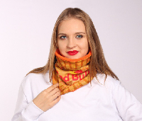 Бафф Арктик двухслойный на флисе взрослый, с полной запечаткой