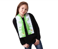 Шарф двухслойный детский 10х100 см, с полной запечтакой Шарф двухслойный детский 10х100 см, с полной запечтакой