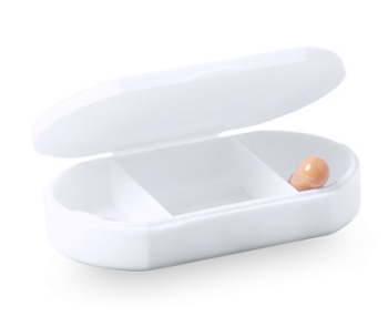 Витаминница TRIZONE, 3 отсека; 6 x 1.3 x 3.9 см; пластик, белая